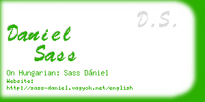 daniel sass business card